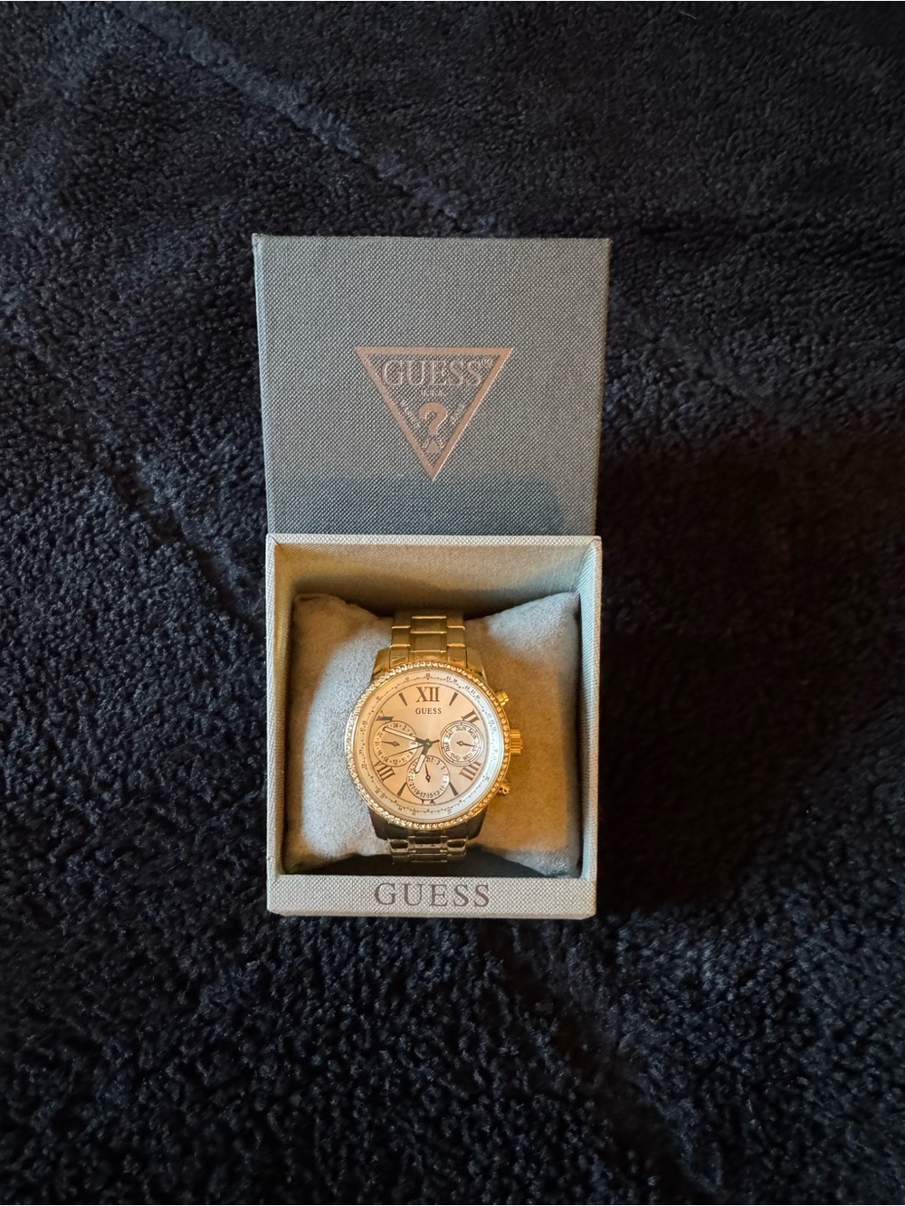 GUESS Women’s Gold Stainless Steel Chronograph Watch - Authentic